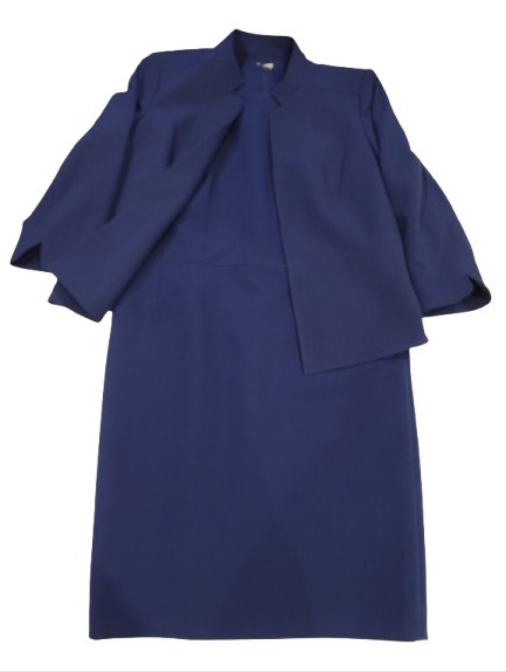 Anne Klein Navy Blue Two-Piece Dress Suit 14 - Picture 4 of 16
